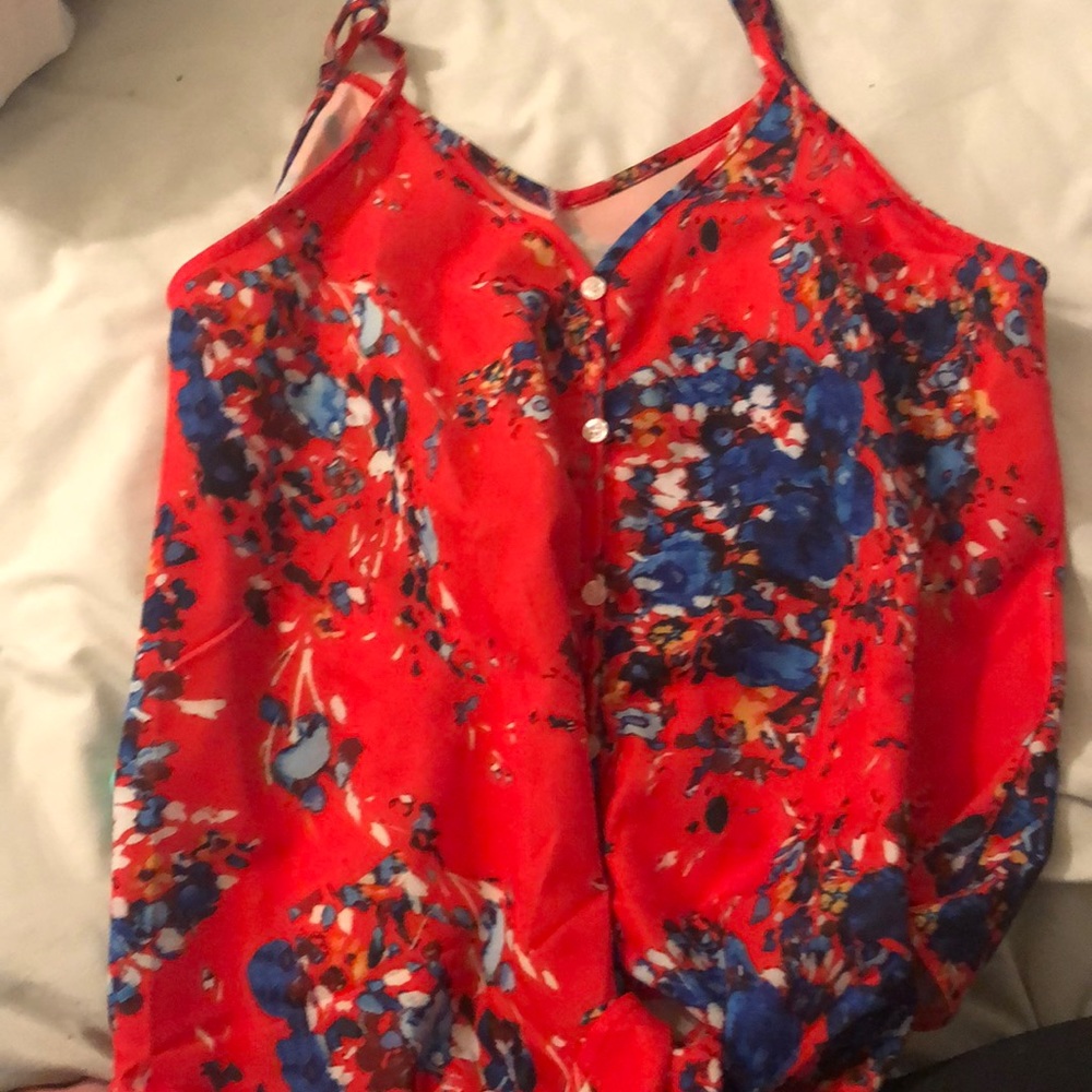 Super cute and vibrant red tank top